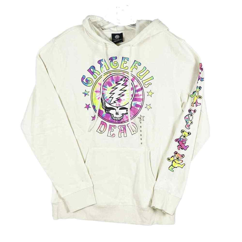 Grateful Dead Men's Logo Dancing Bears Hoodie Size Medium